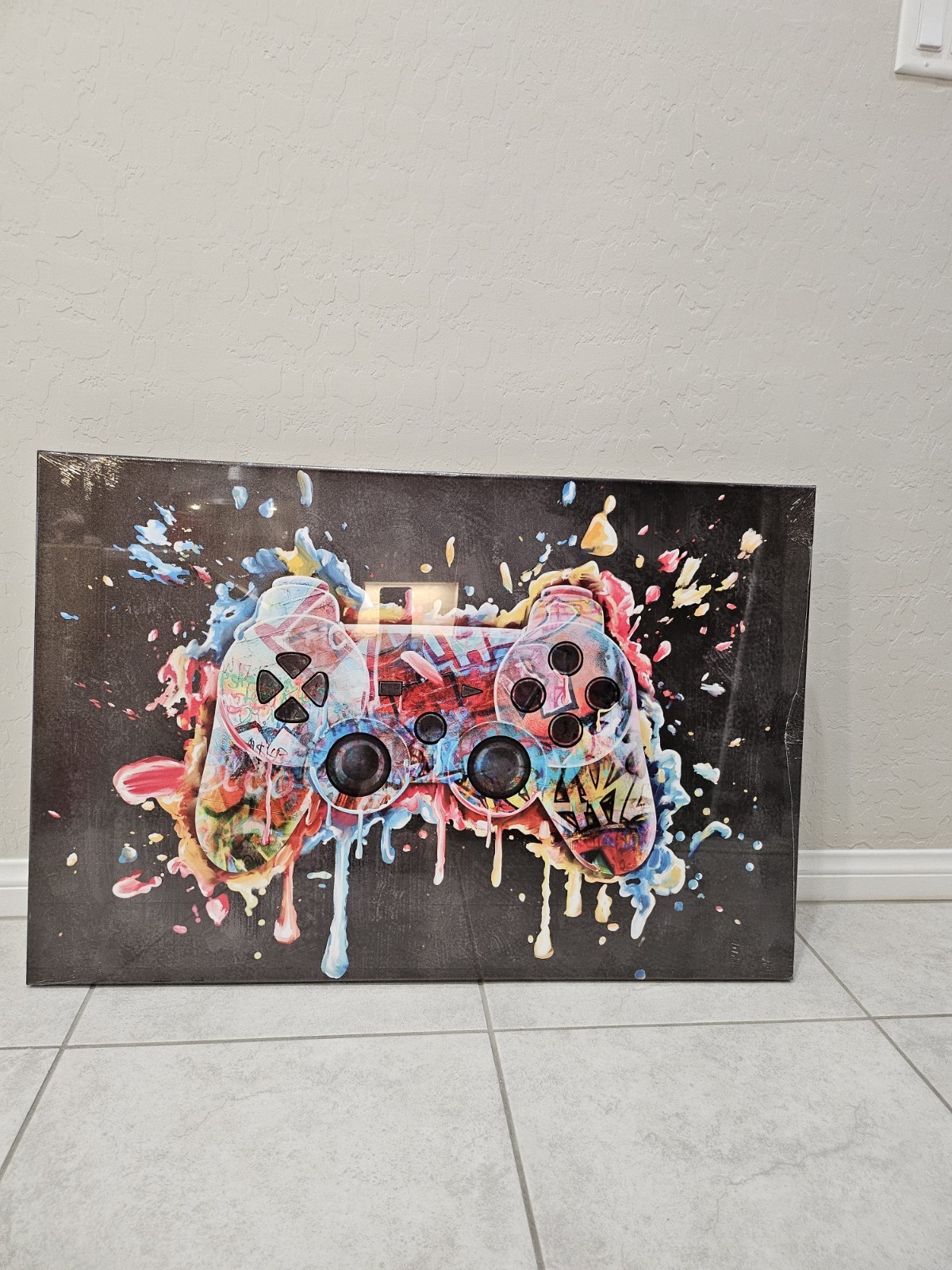 Gamer Wall Decor Painting FRAMED Canvas Print