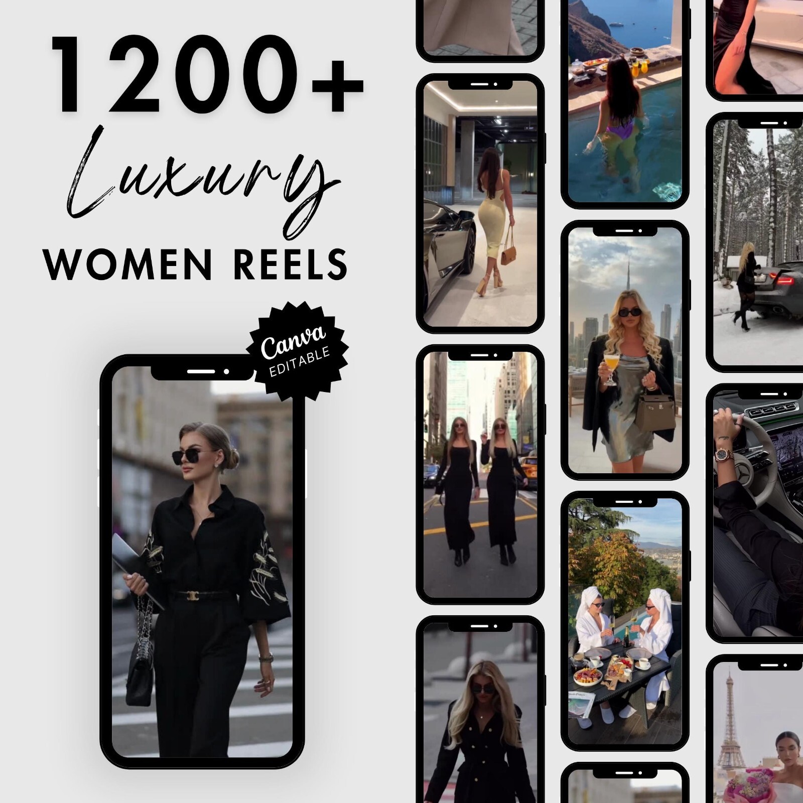 1200+ Luxury Rich Woman Reels – Faceless Marketing MRR