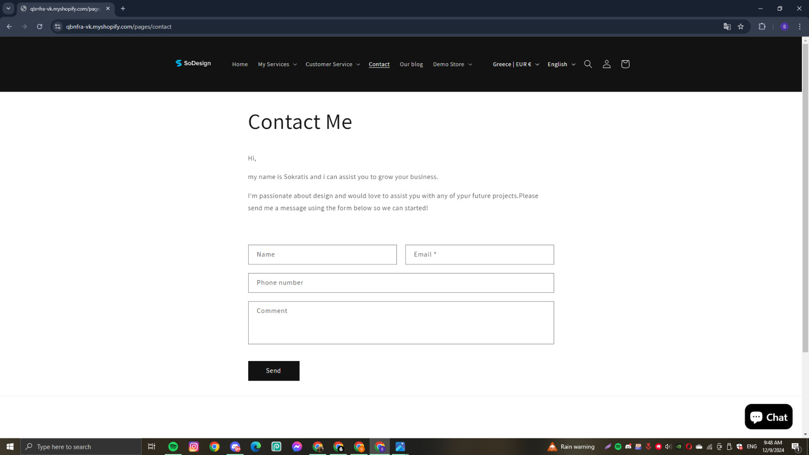Shopify Website Building