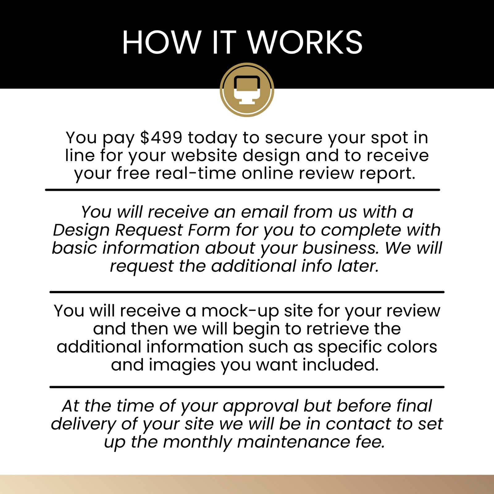 Website Design, Optimized, Mobile Friendly, Online Review Management Included