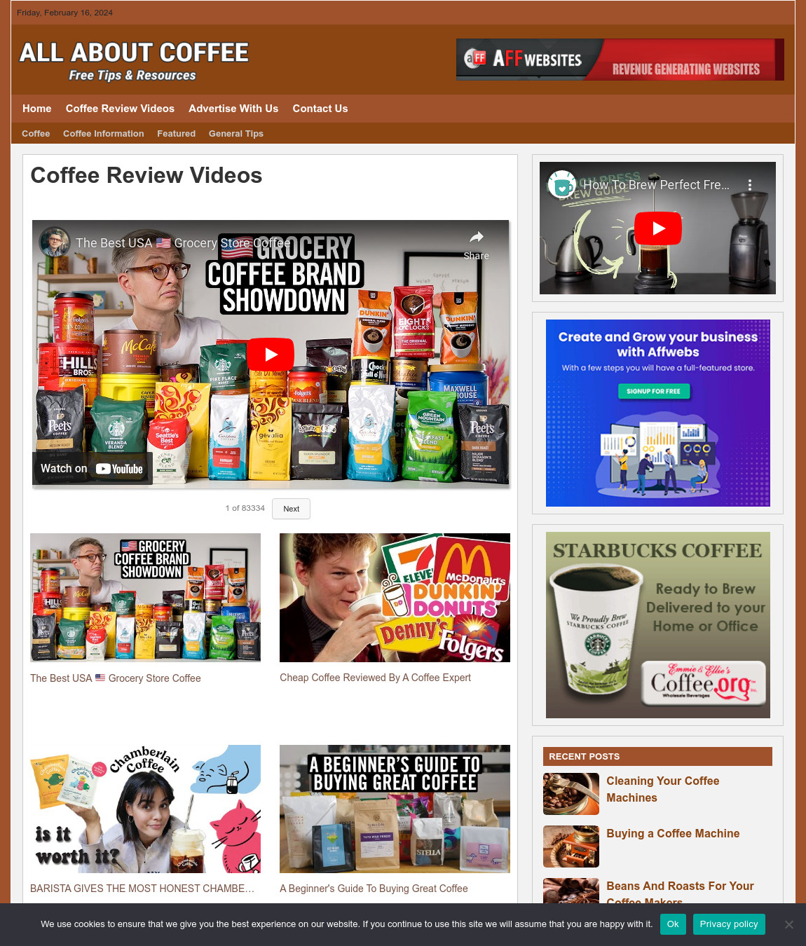 COFFEE Tips Website Business For Sale – Work From Home Business Opportunity