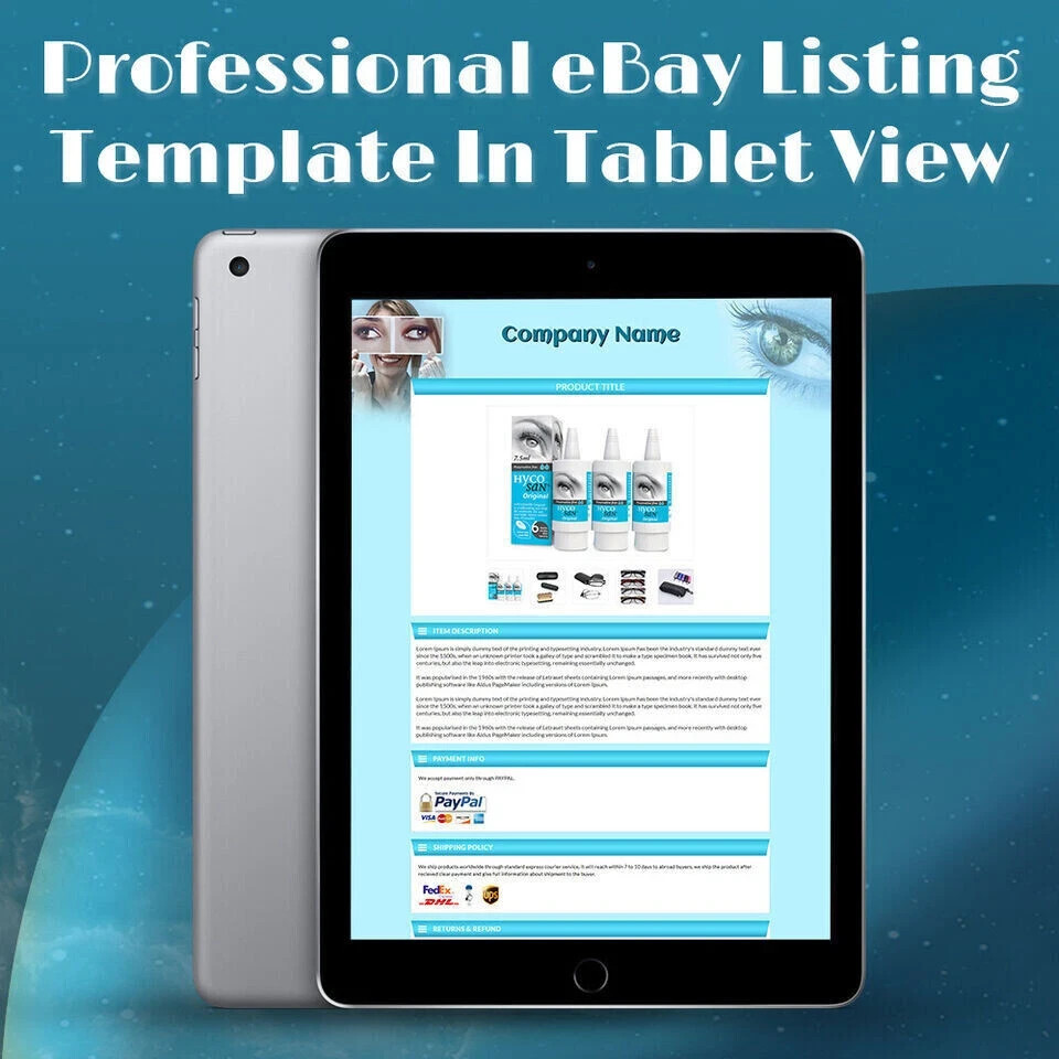 eBay Mobile Responsive Templates eBay Listing Auction Template HTTPS Secure