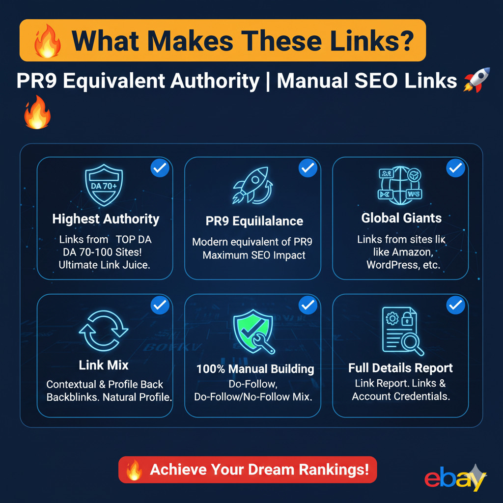🔥 20 High DA 70+ Backlinks | PR9 Equivalent Authority | Manual SEO Links