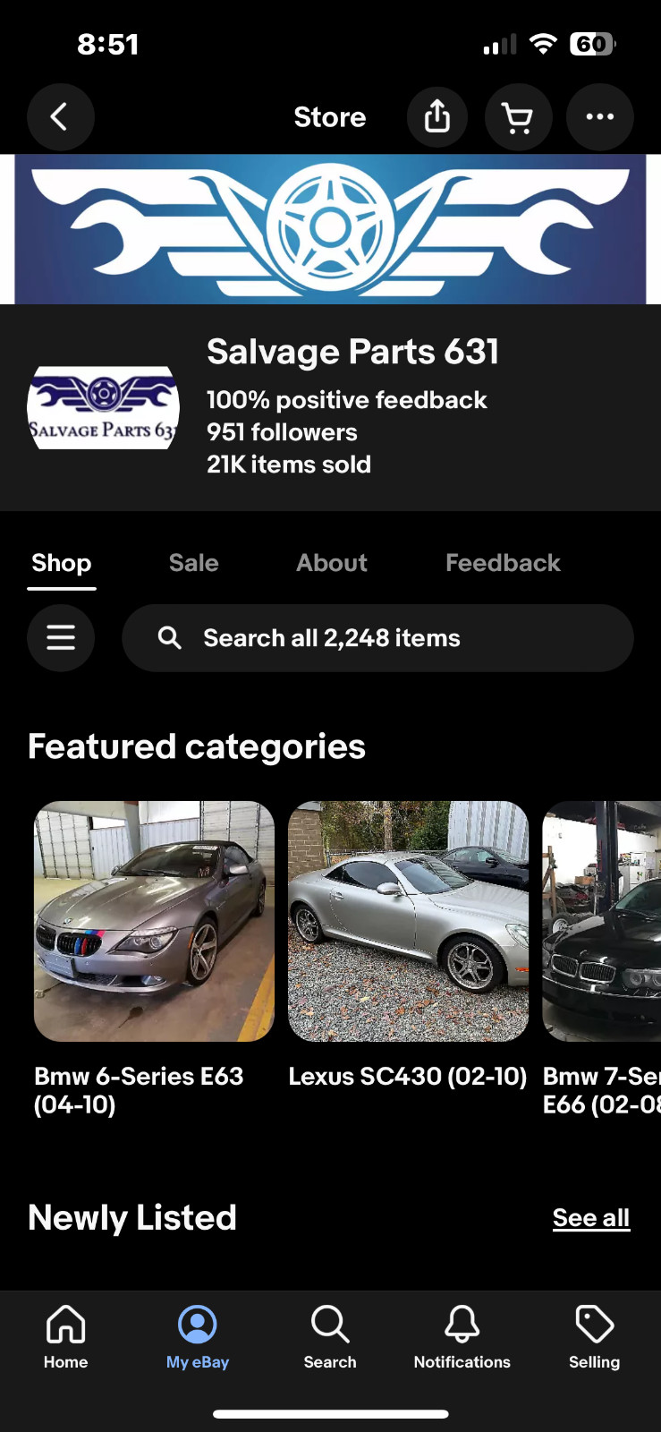 Used Auto Parts Business For Sale – $220k Inventory Lexus Bmw Range Rover Parts