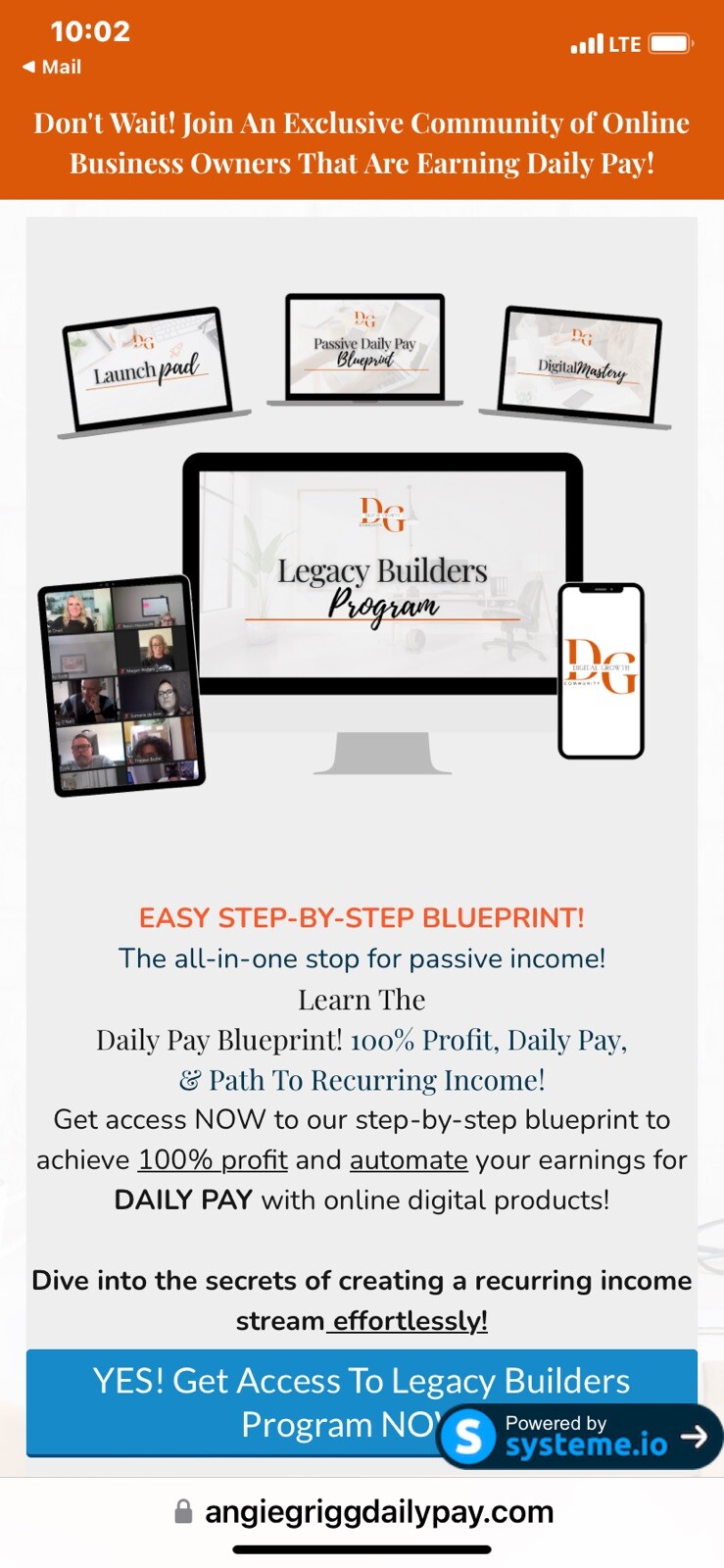 Digital Marketing with a proven blueprint for making daily pay and financ