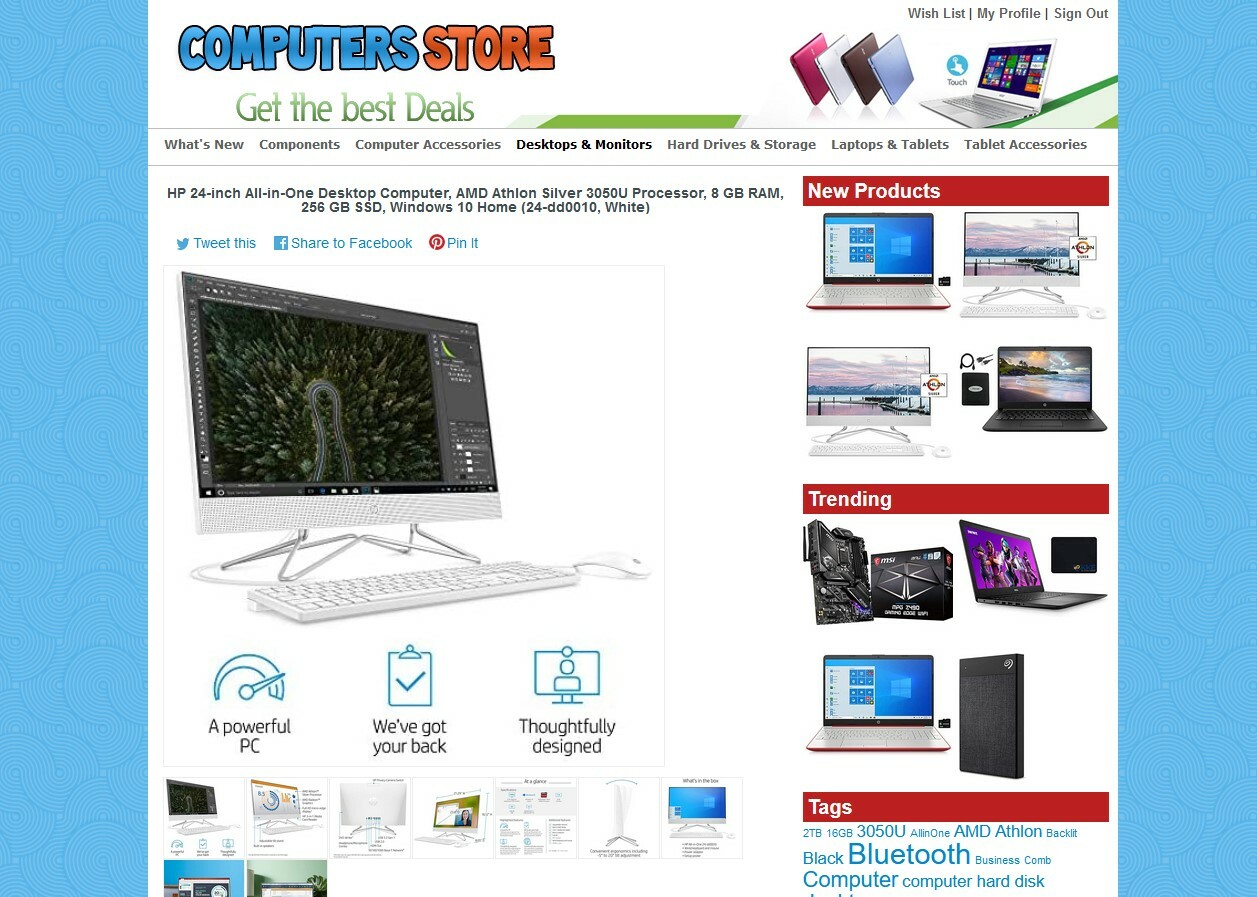 Computer and Laptop Store eBay, Amazon ClickBank Affiliate Website + AUTO UPDATE