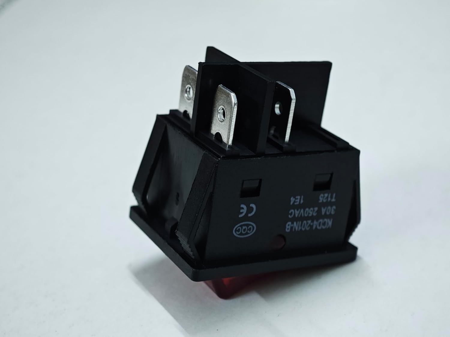 “2 Pack 30A 250V Rocker Switch, Red LED, DPST 4 Pin, Heavy Duty, 120V Toggle “