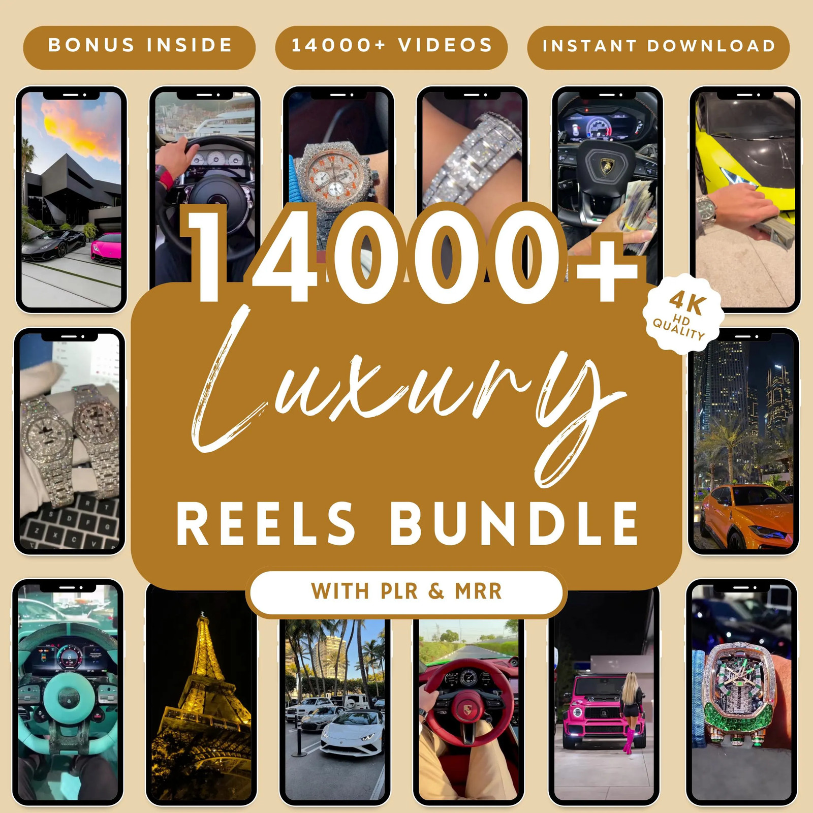 14,000+ Viral Luxury Rich Lifestyle Videos Reels, Cars, Yacht, Plane, Millionair