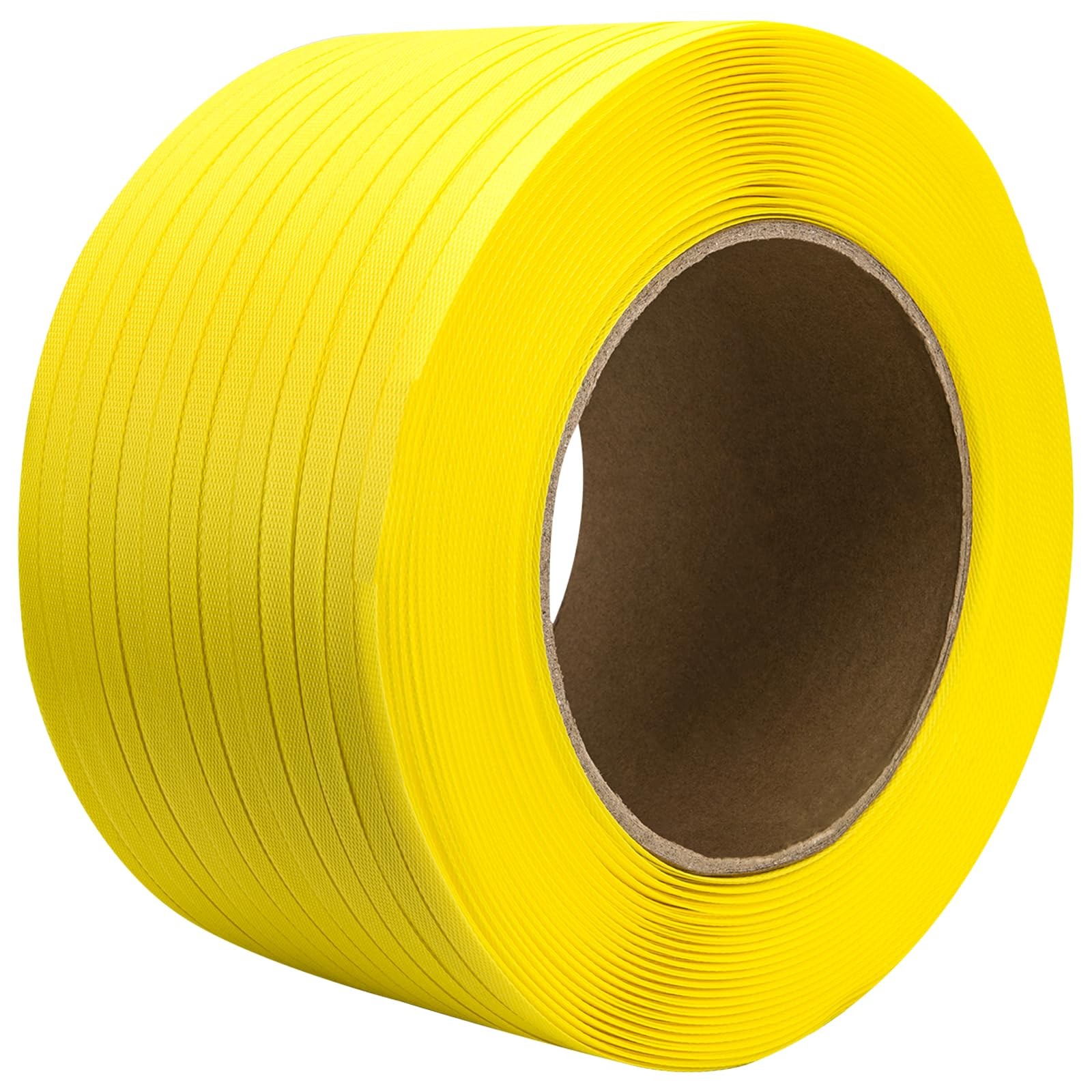 Poly Strapping Roll 1/2″ x 3280′ Yellow Packaging Banding 300lb Break Strength