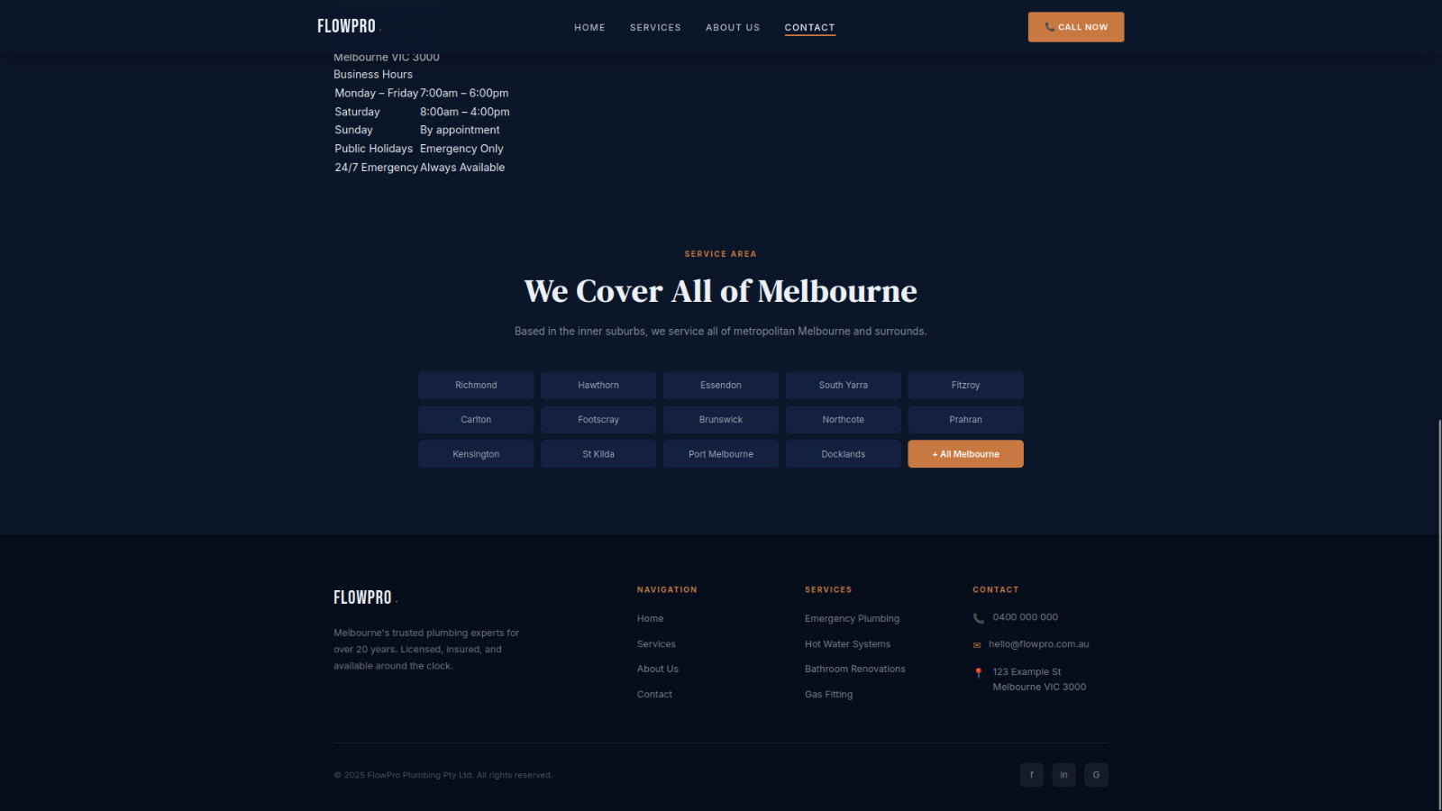 🔥 🔧 Plumbing Business Landing Page Responsive HTML Mobile Website 🔥
