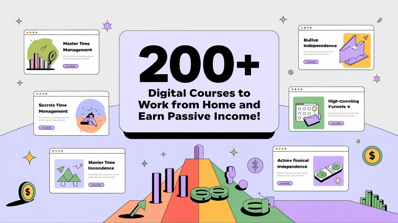 200+ Courses to Work from Home and Build Sustainable Passive Income!
