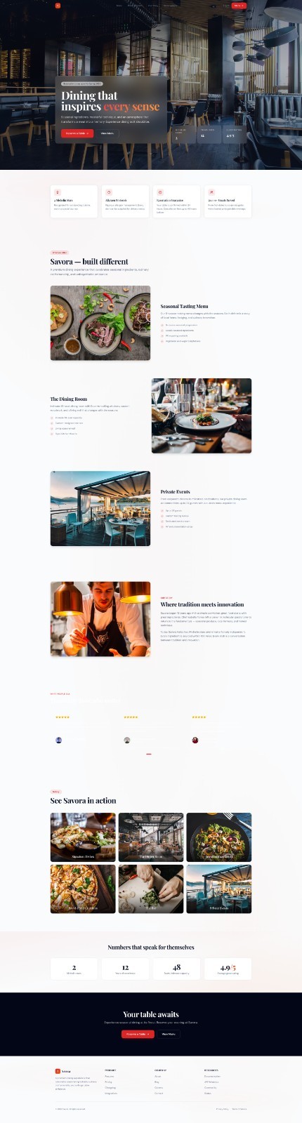 Premium SEO Custom Website Design & Development – food, cafe service Website