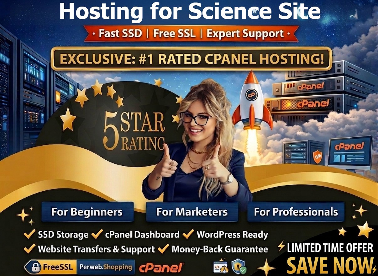 Hosting for Science Site – 🧪 Unlimited SSD + SSL + Email Support | $14.99/Year!