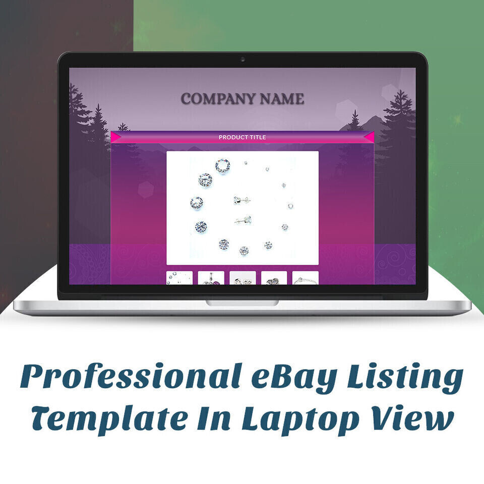 eBay Mobile Responsive eBay Listing Template Auction Template Universal
