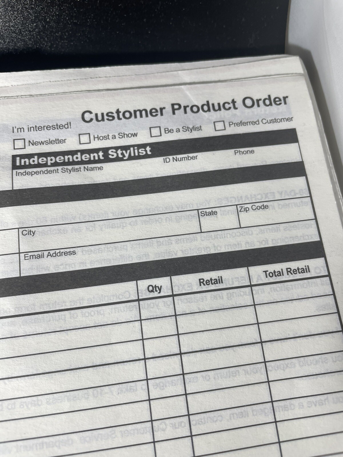 Color Street Order Forms, Cup, Cards, And Buttons