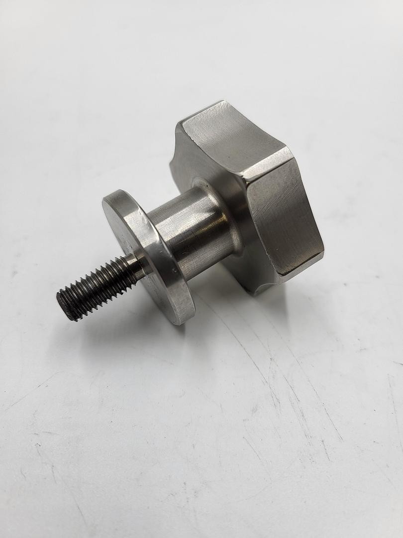 Stainless steel knob 1/4 – 20 thread 5/8″ long 126672