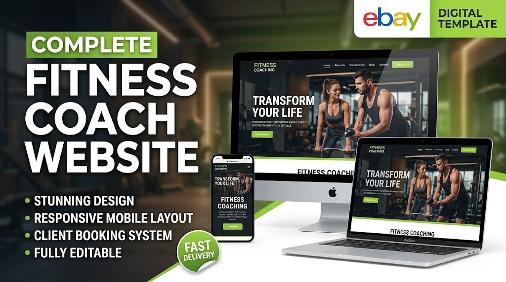 Turnkey Fitness Coach Website | Fully Built Personal Trainer Business & Booking