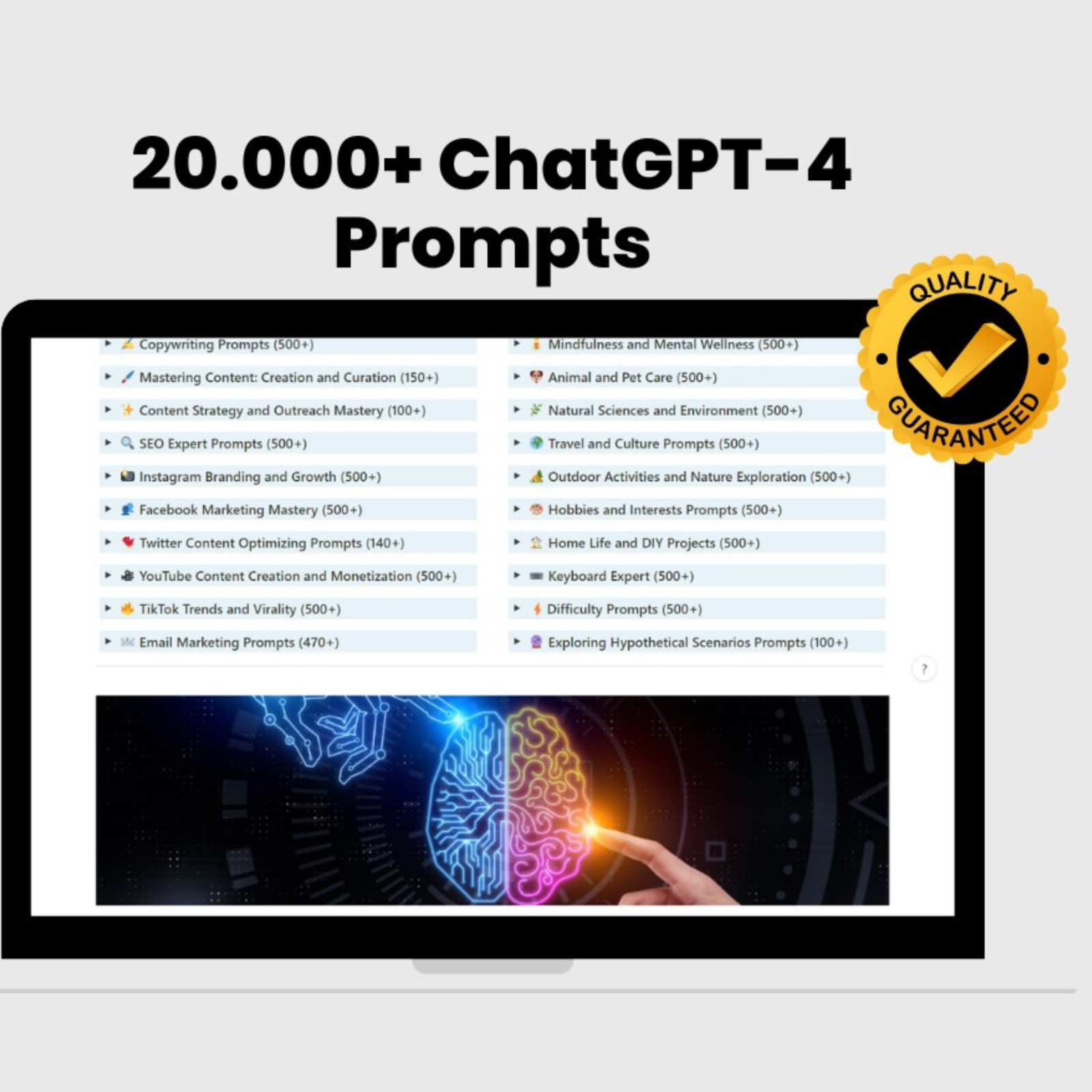 Ultimate ChatGPT Mastery Pack: 20,000+ Prompts for Every Need! Midjourney