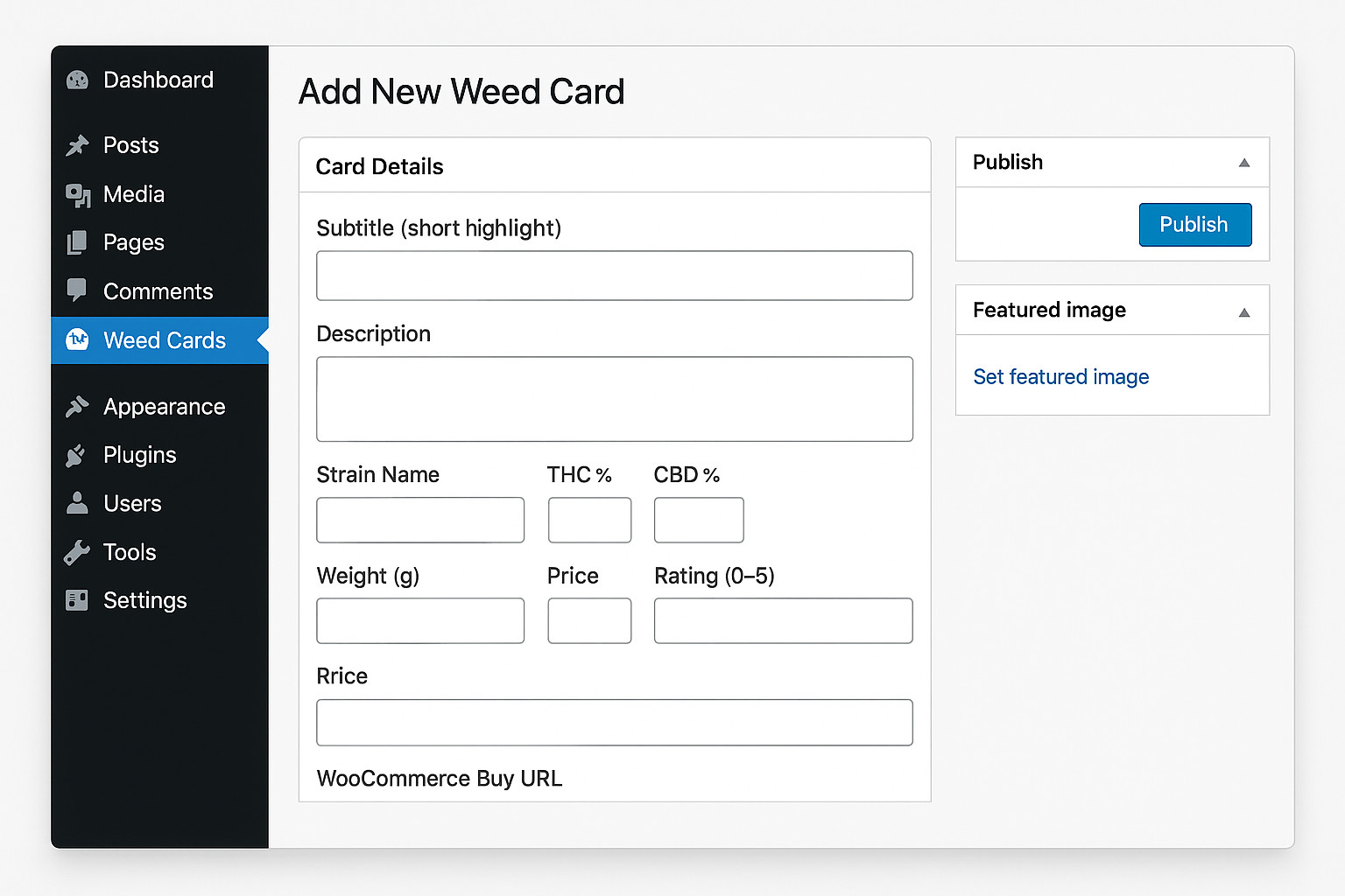 Cannabis Product Cards Pro – Elementor & WooCommerce WordPress Plugin