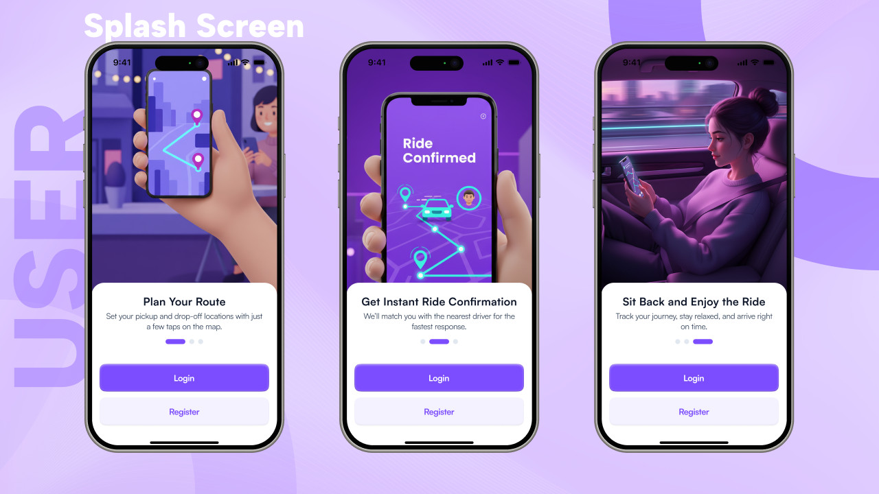 OvaGo – Flutter Complete Ride Sharing Solution App | Android + iOS | Laravel