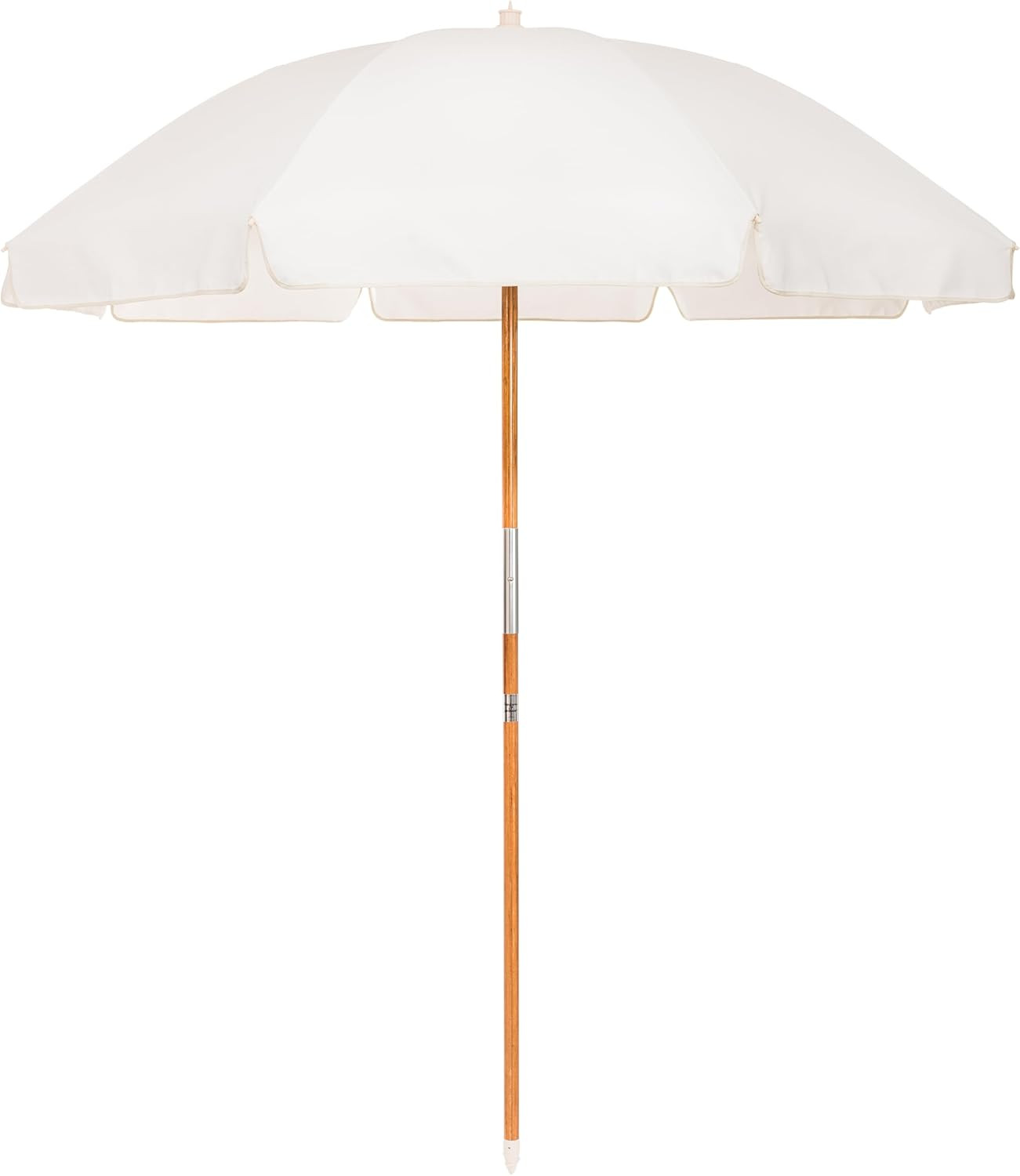 Rio Umbrella Scalloped Brim for Beach, Patio or Picnic – 6′ Boho Beach Umbrella,