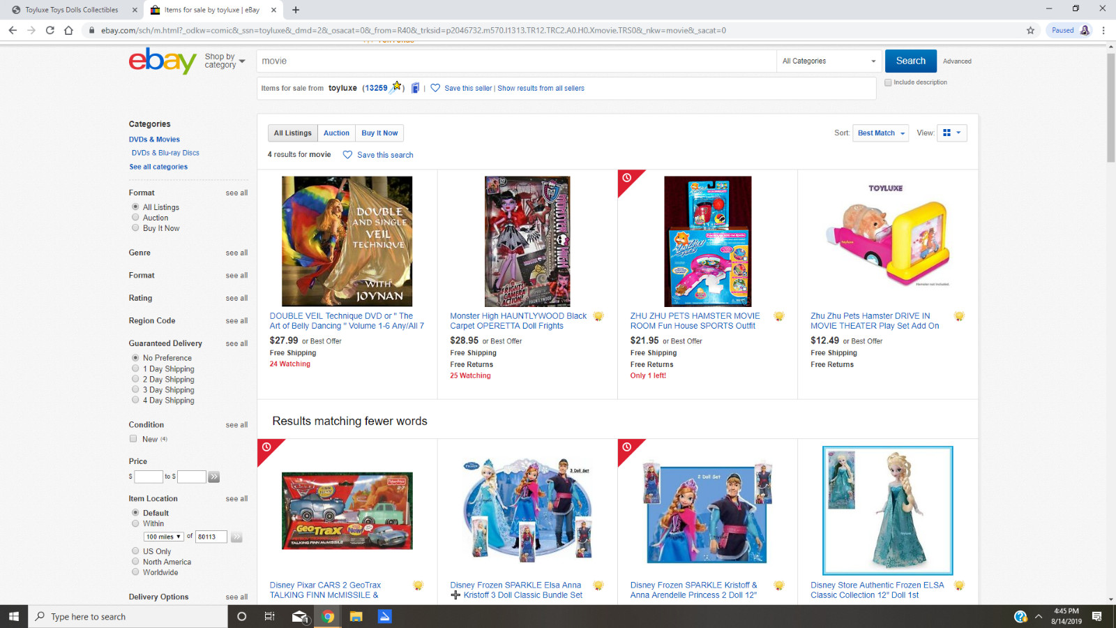 TOYLUXE Toy Doll Collectible Store FOR SALE Trademark Name Website All Inventory