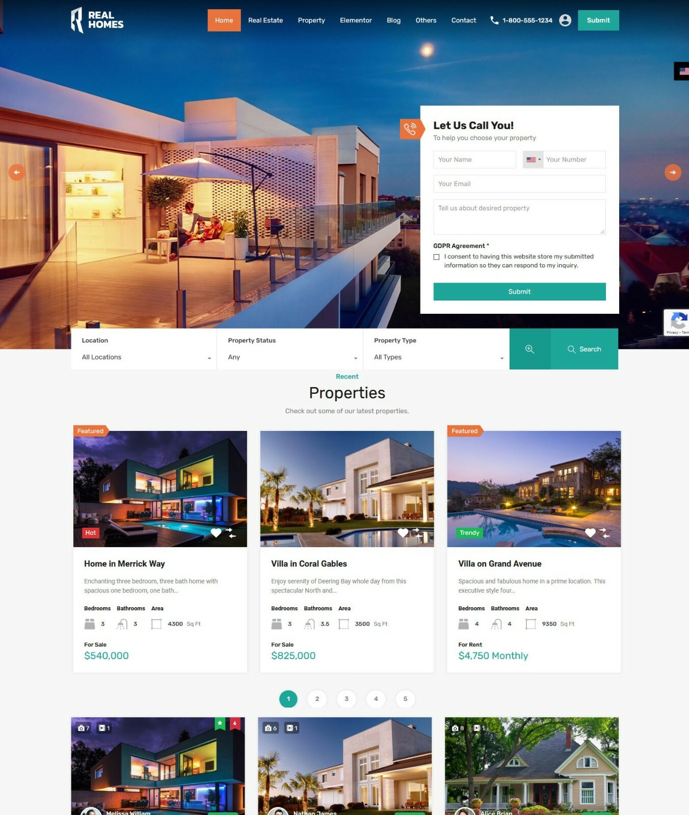 Beautiful Real Estate Website + Free Installation + Hosting