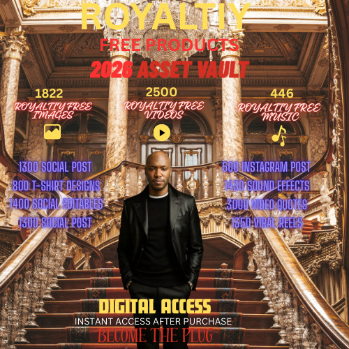 🌟ROYALTY FREE PLR PRODUCTS 2026 ASSET VAULT⭐