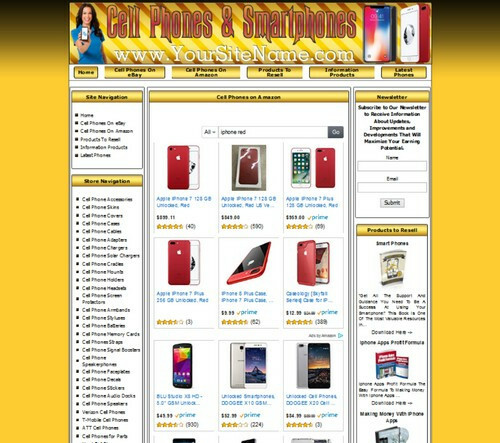 CELLPHONE STORE WEBSITE FOR SALE