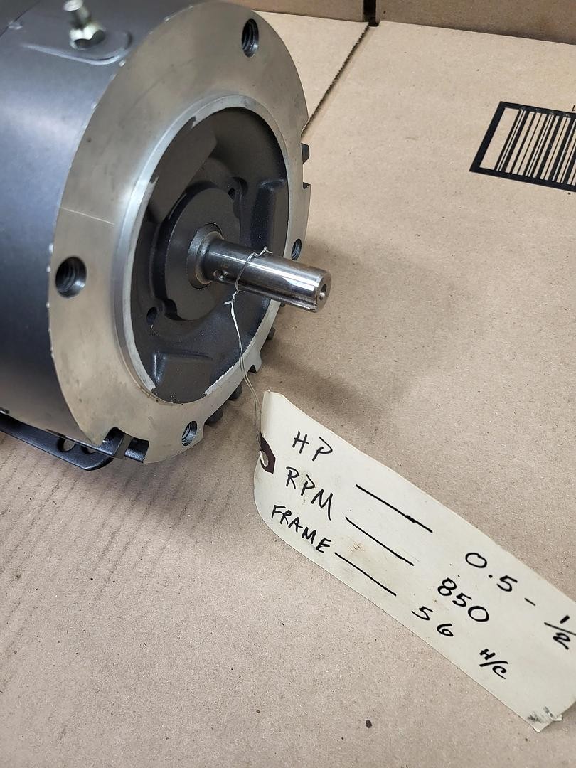 Baldor .5 HP motor 35H876N043G1 NO box 56H 208-230 / 460 V – 3 PH – 850 RPM