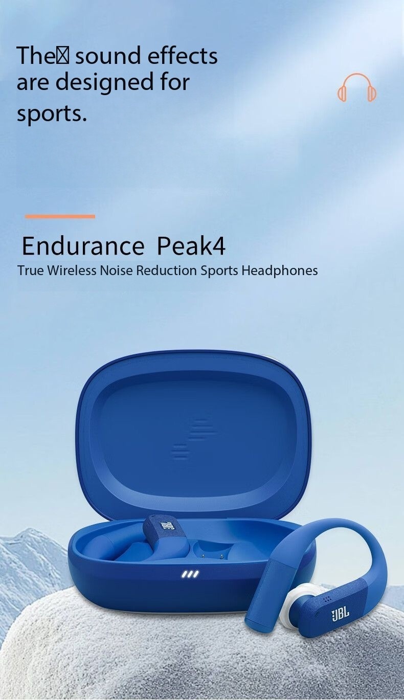 JBL Endurance Peak 4 Wireless Bluetooth Earphones with Active Noise Cancellation
