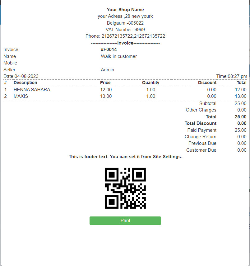 POS and Inventory Management System with Free VPS Web Hosting & Installation