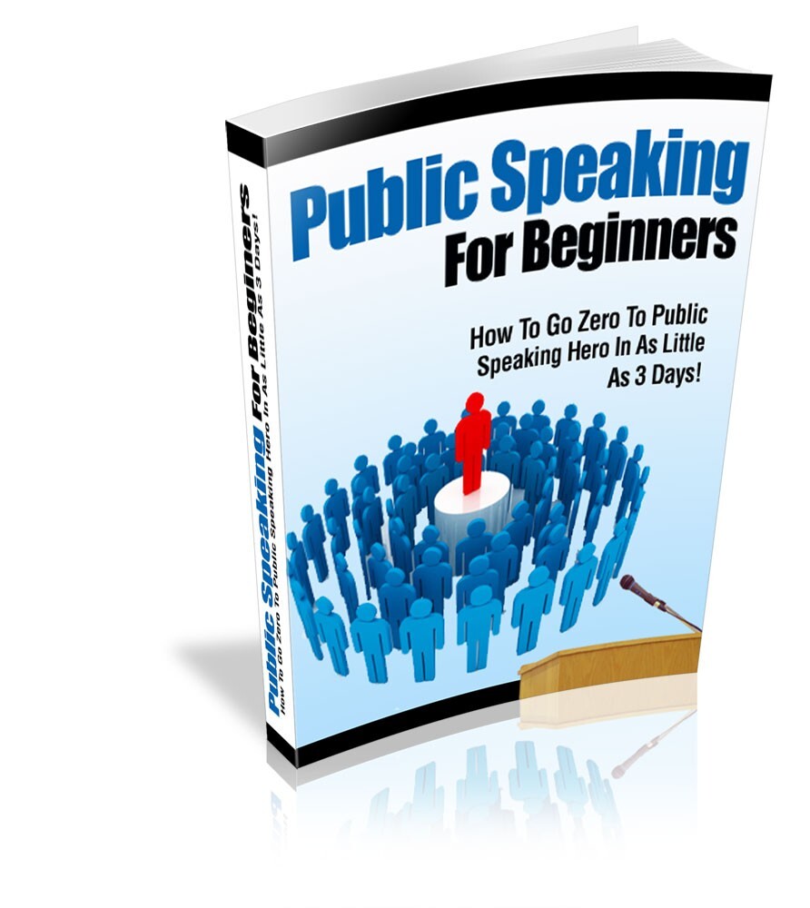 Public Speaking E books, Guides, Website Pages & Courses Bundle w/MRR License
