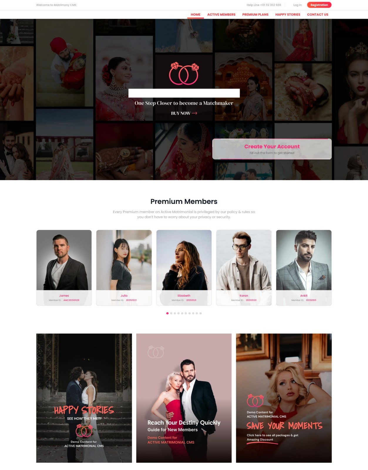Matrimony CMS – Complete Matchmaking Website Software | Laravel | Subscription