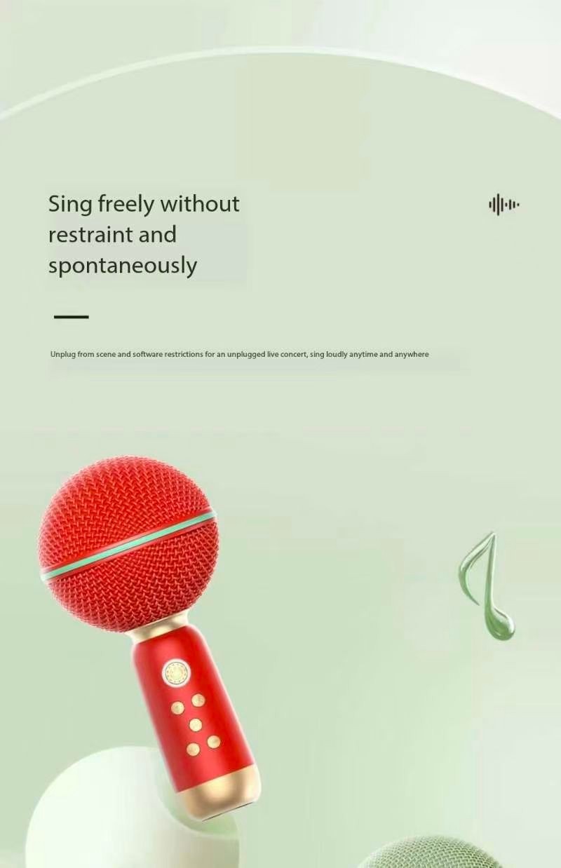 Elvis Audio Inspiration Little Planet Microphone Bluetooth Speaker Home Singing