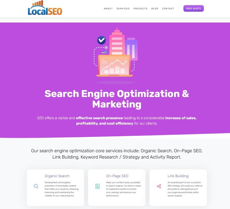 SEO & Digital Marketing Website – Free Install + Hosting