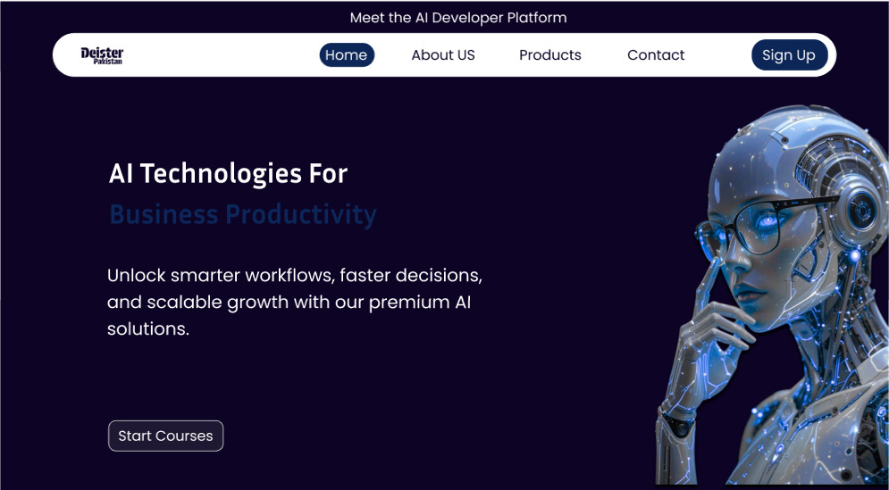 AI Technology Website Template | Business Automation Landing Page | Modern Tech 