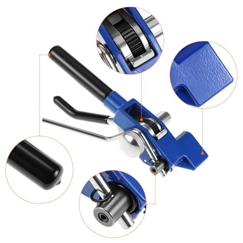 QWORK Stainless Steel Cable Tie Gun Banding Tool Strapping Tensioner 4-20mm