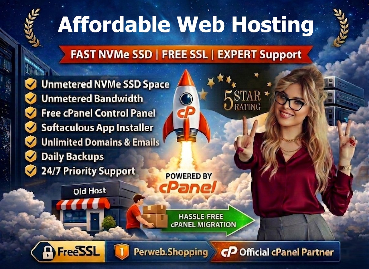 Affordable Web Hosting – 💡 Fast SSD, SSL, Emails | Fast & Secure | $14.99/Year!