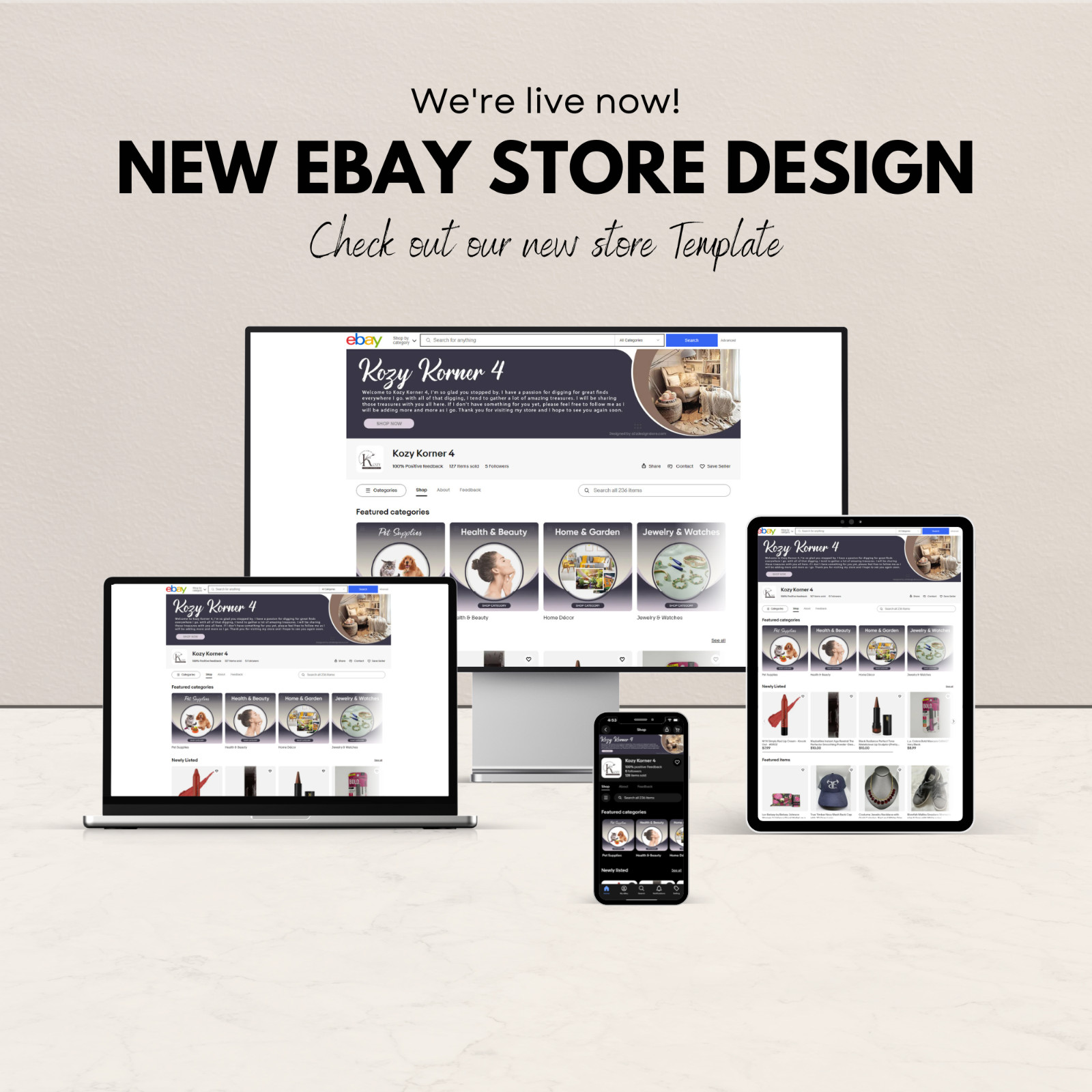 eBay Storefront HTML listing template design Auto parts Car Parts ebay motors