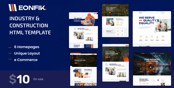 Construction and Industry WordPress Theme
