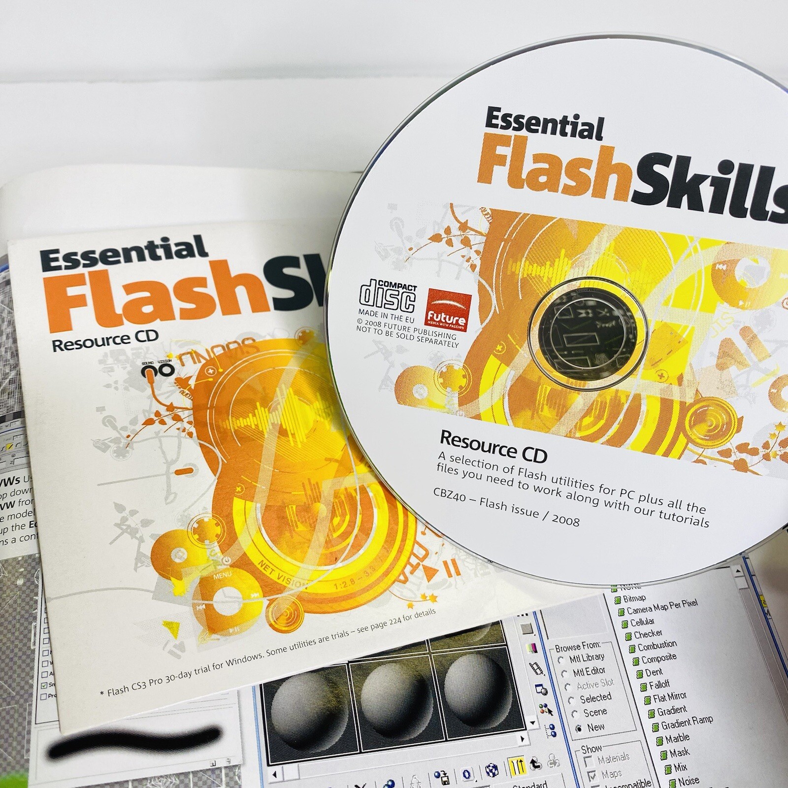 Essential FLASH skills Create Websites Movies Animation MP3 Graphics W/cd PC Tec