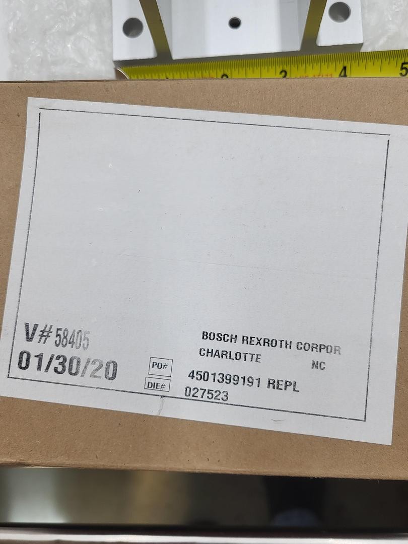Rexroth Bosch 4501399191 / 027523 anodized extruded 6-5/8″ long x 2-3/8″ 4-1/4″