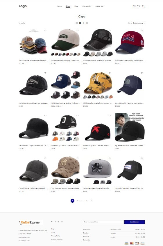 Dropshipping Website Ecommerce Business Affiliate, Free Hosting + Products, Caps