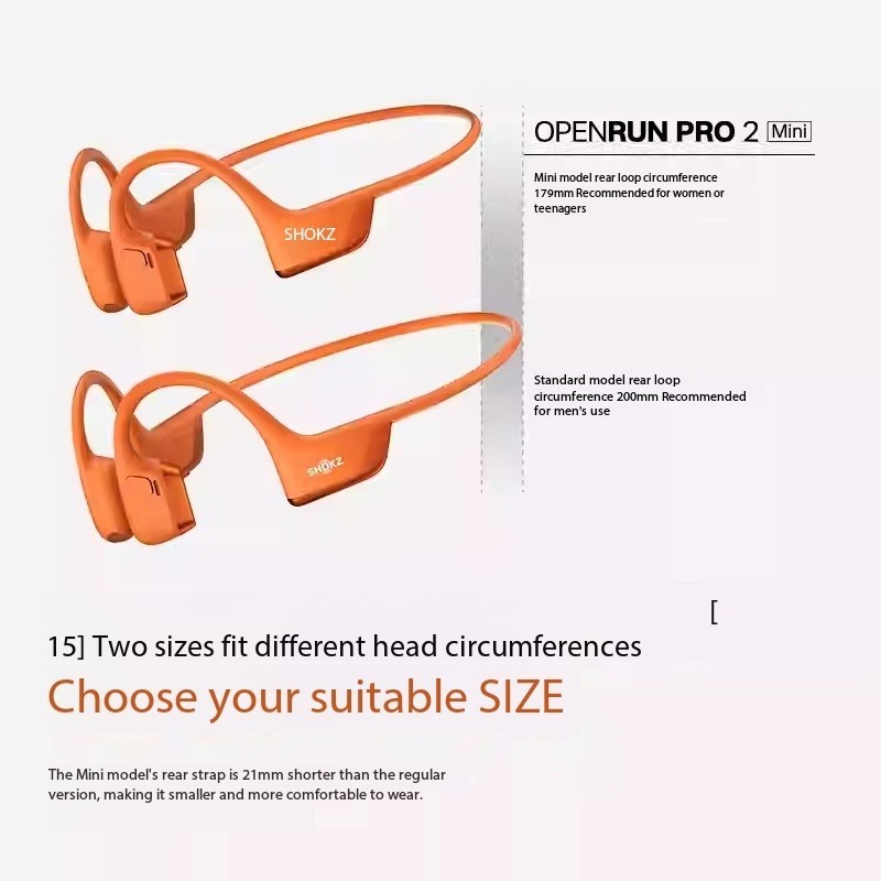 Shokz OpenRun Pro 2 S820 Bone Conduction Bluetooth Sports Earphones