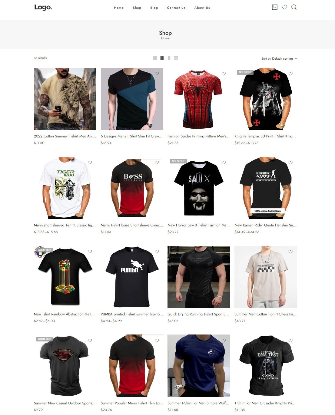 T-Shirts Store, Drop Shipping Ecommerce Website + Free Hosting
