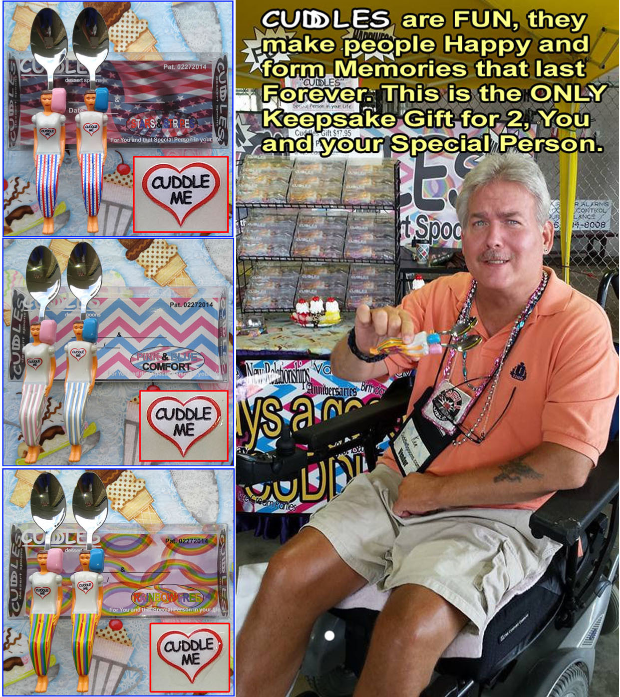 Disabled Man creates Eating Aid Spoon Set for Disabled & Couples. Fun/Meaningful