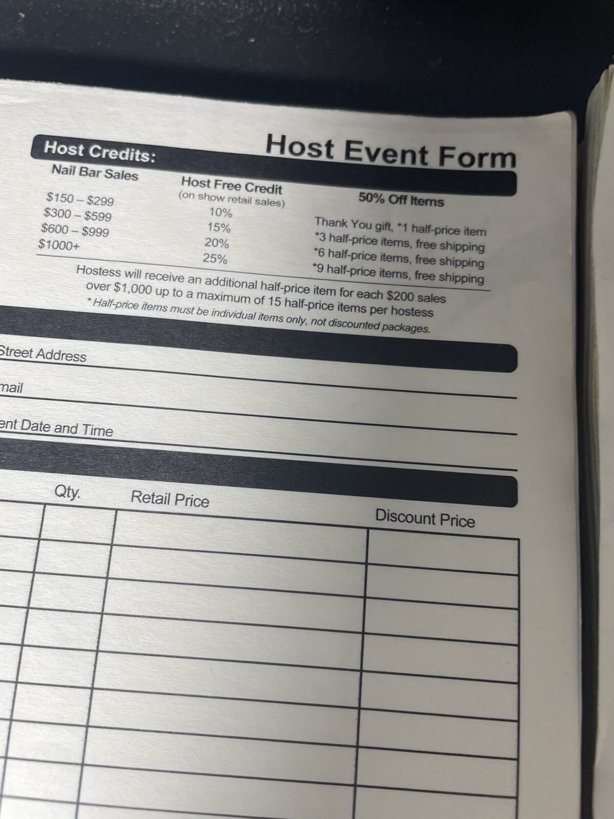 Color Street Order Forms, Cup, Cards, And Buttons