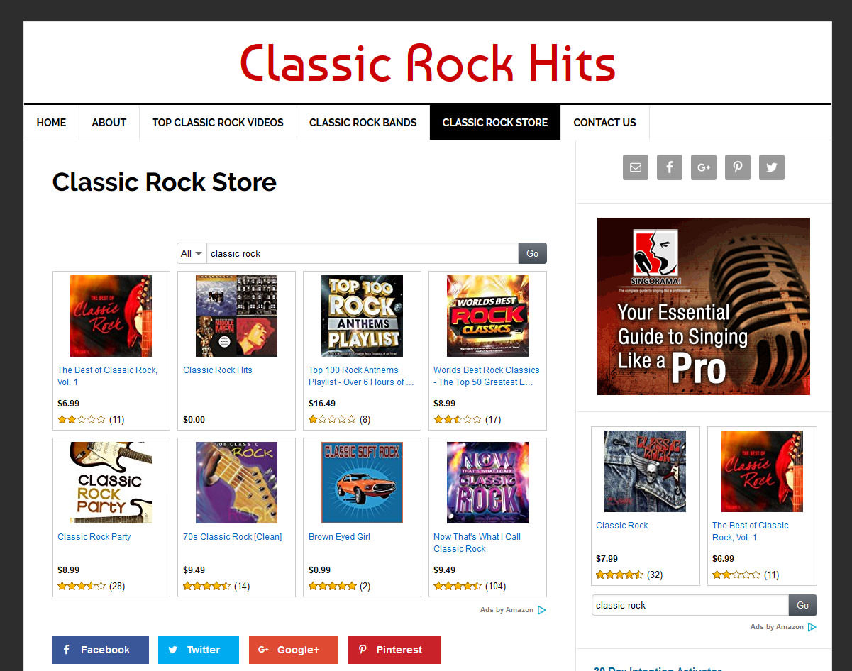 * CLASSIC ROCK VIDEO * blog website business for sale w/ AUTO UPDATING CONTENT!
