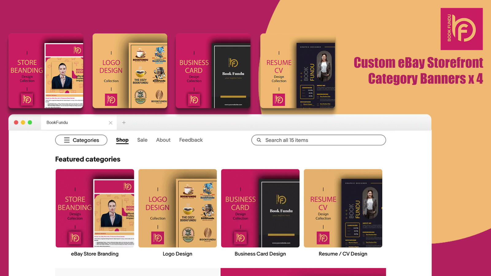 Custom eBay Store Design, HTML Listing Template & Logo Package – Responsive 2025